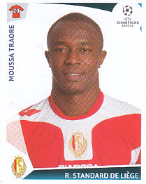 Moussa Traore Standard de Liege samolepka UEFA Champions League 2009/10 #548